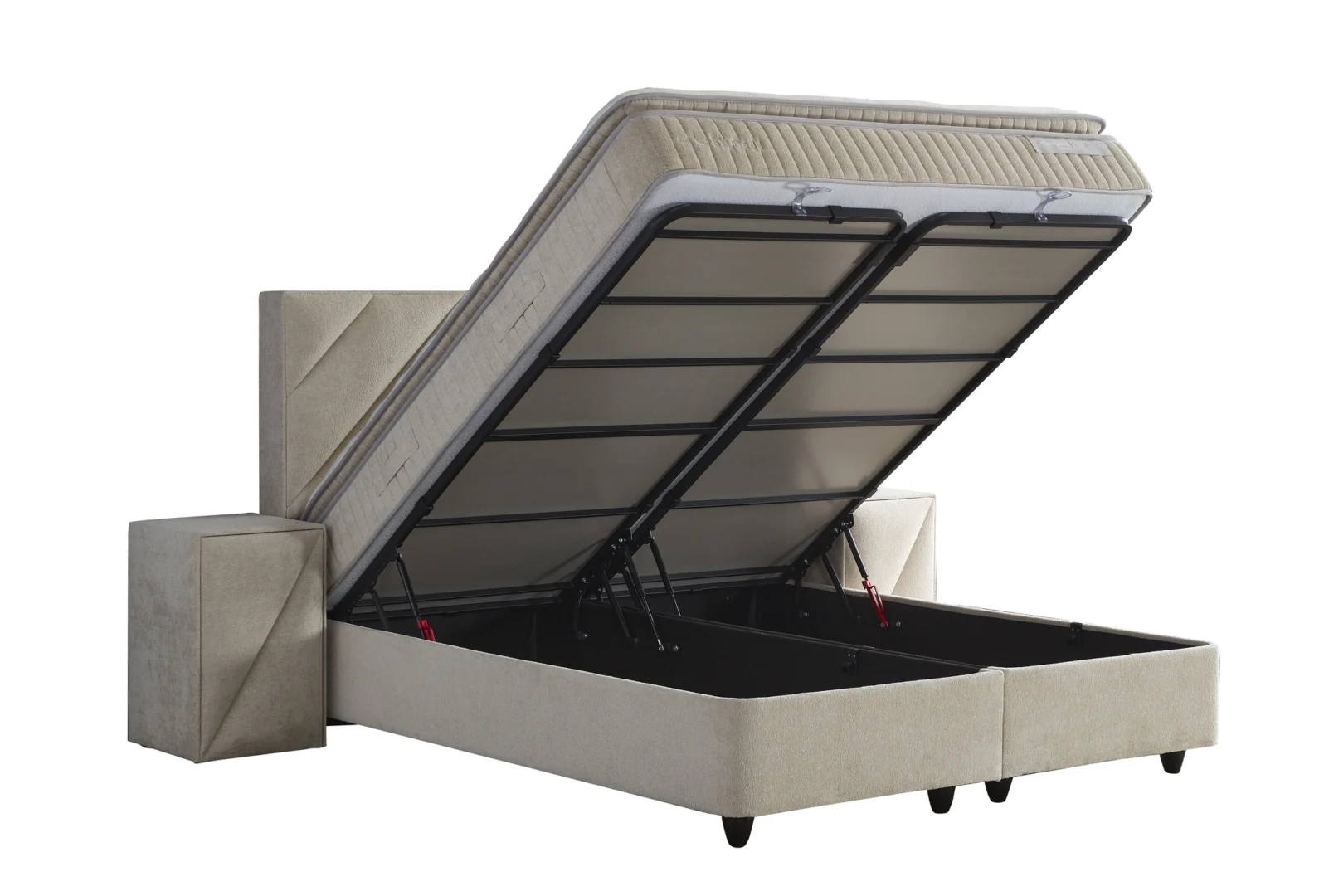 Boxspring Stelvil Beige 160x200 - Afbeelding 7