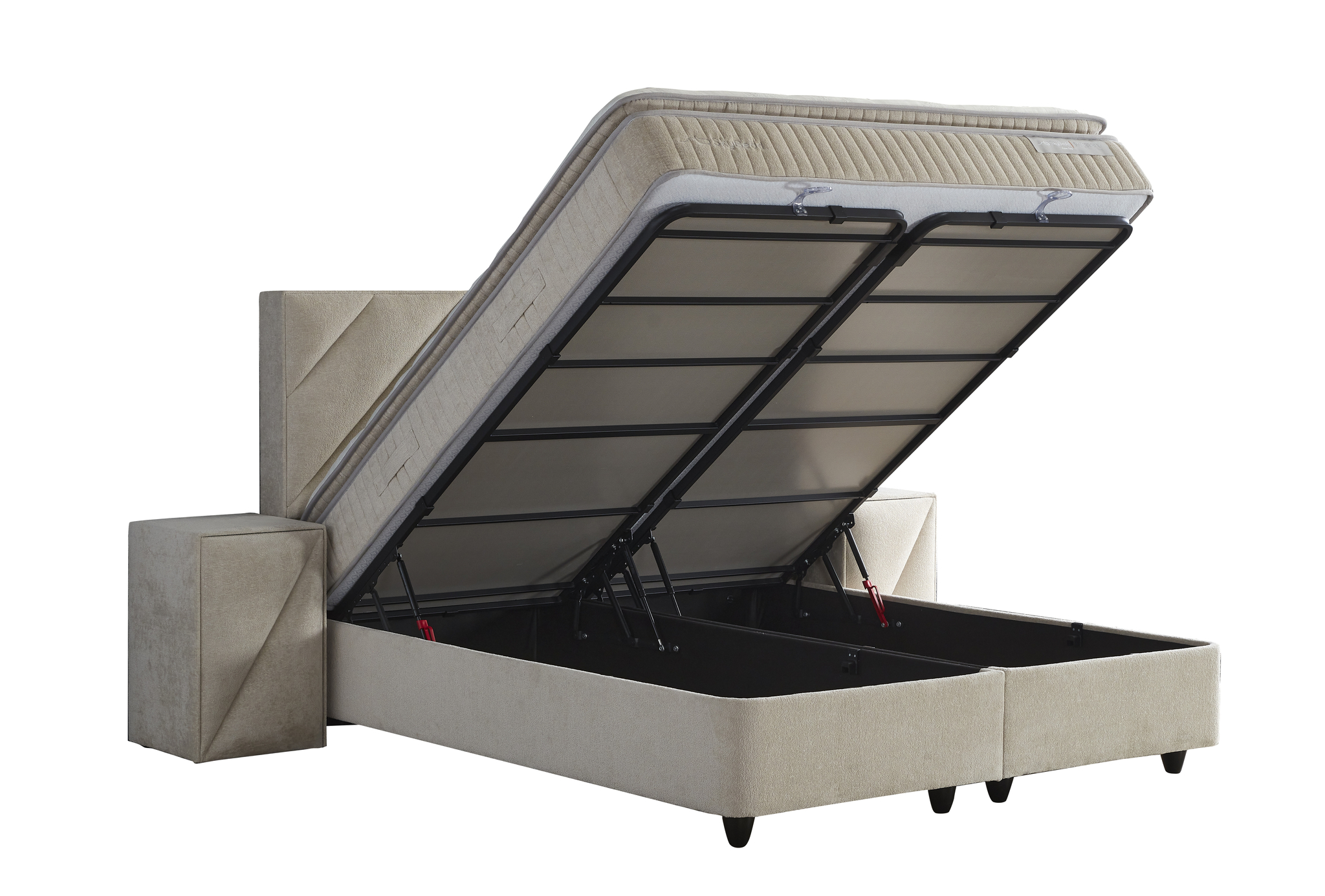 Boxspring Stieldino Beige 180x200 - Afbeelding 7