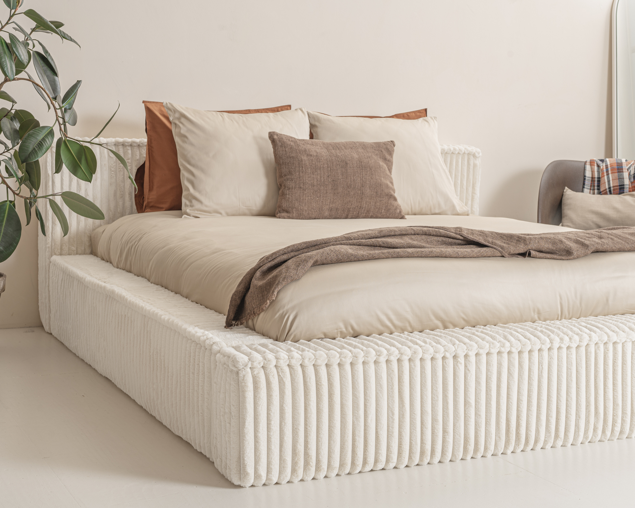 Boxspring Neekil Beige 160x200 - Afbeelding 2