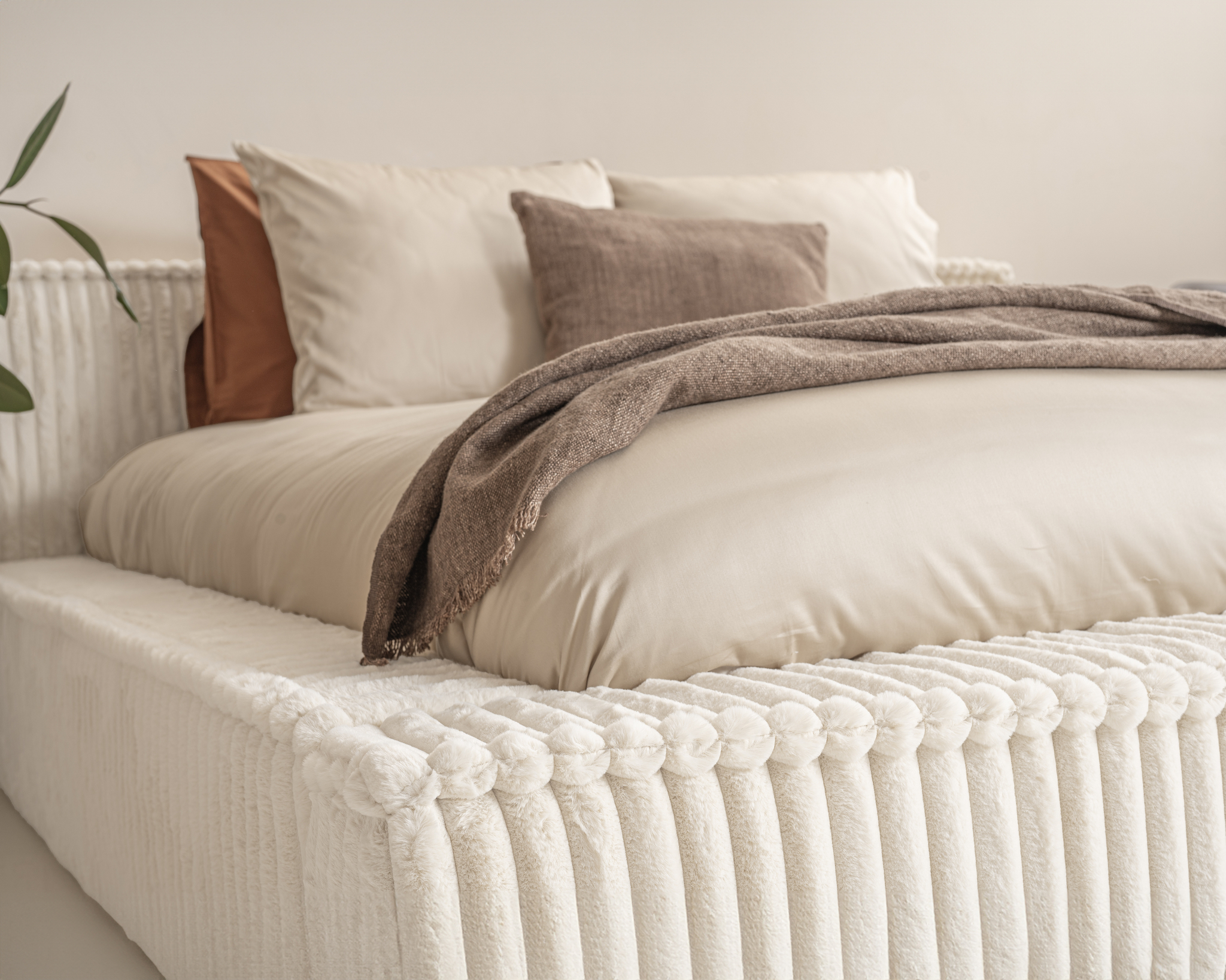 Boxspring Neekil Beige 160x200 - Afbeelding 3