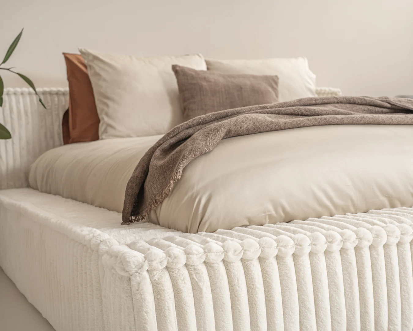 Boxspring Neekil Beige 160x200 - Afbeelding 3