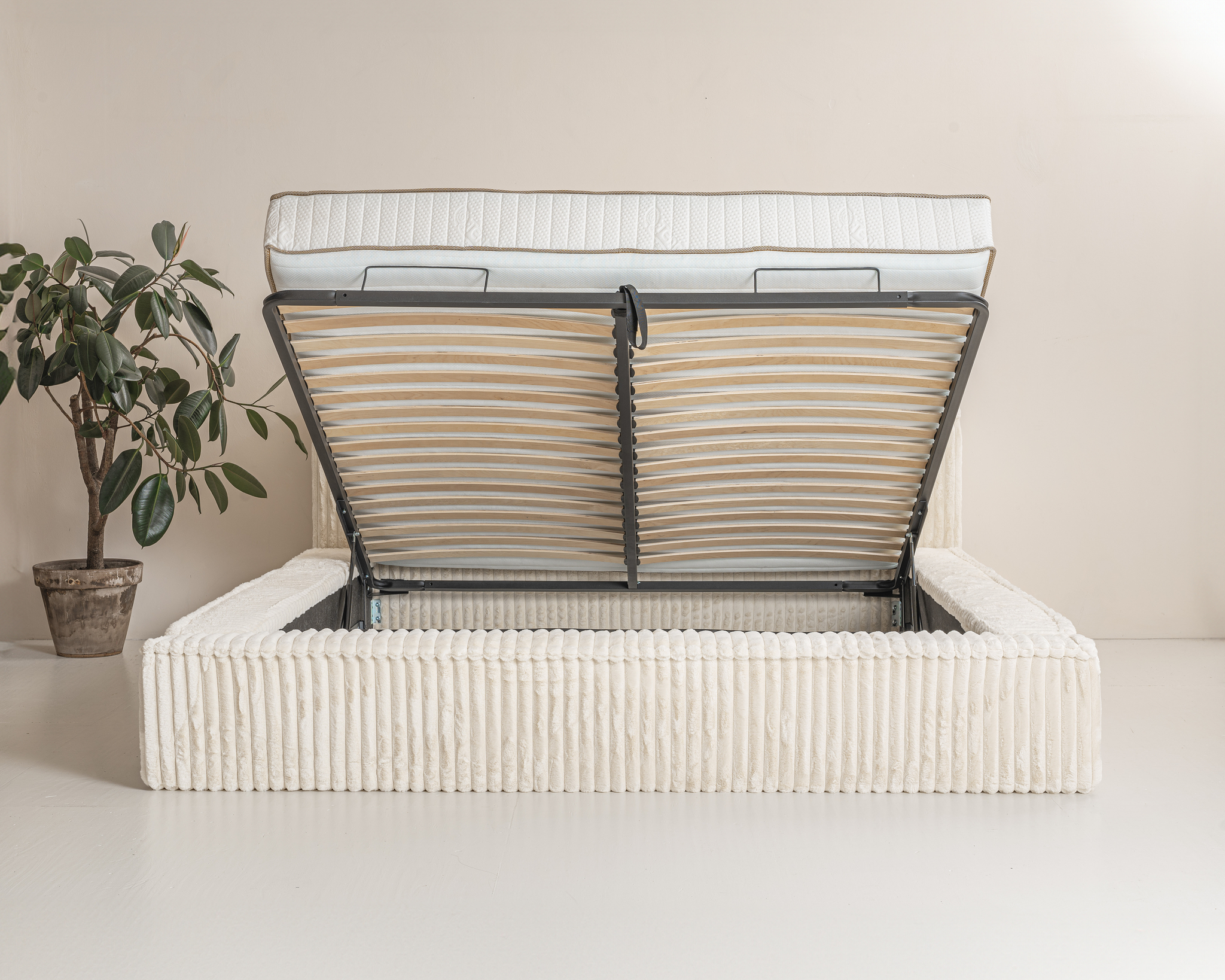 Boxspring Neekil Beige 160x200 - Afbeelding 4