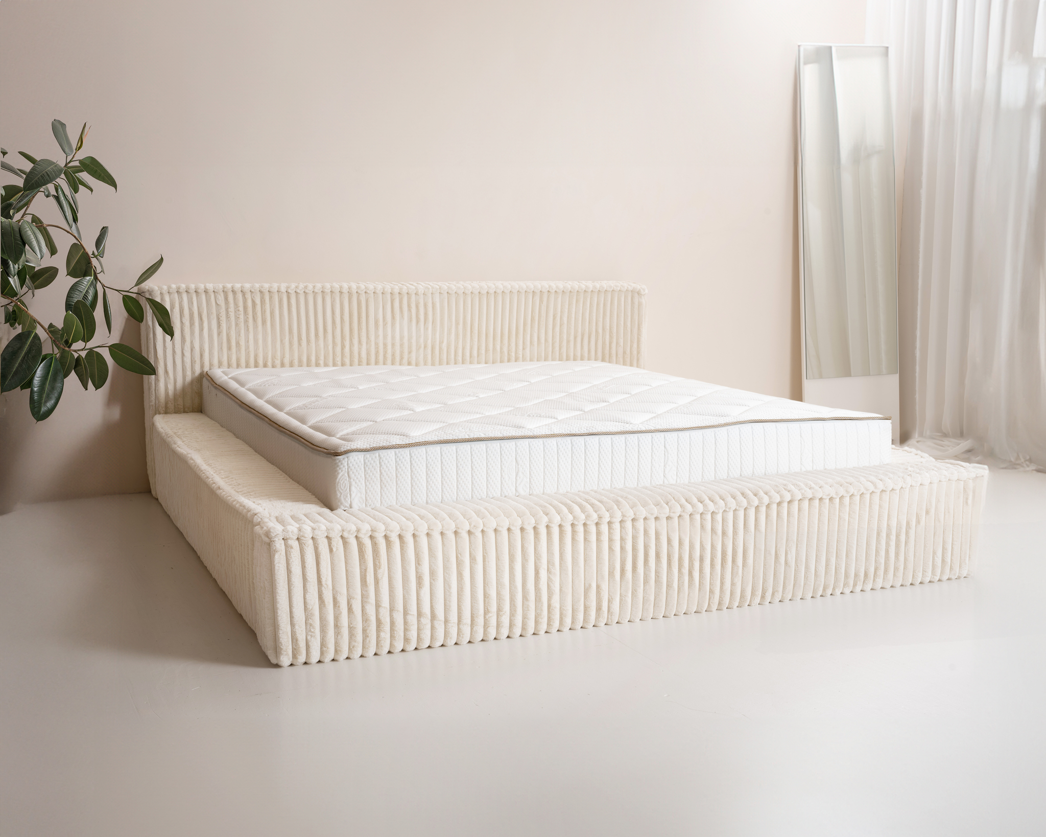 Boxspring Neekil Beige 160x200 - Afbeelding 7