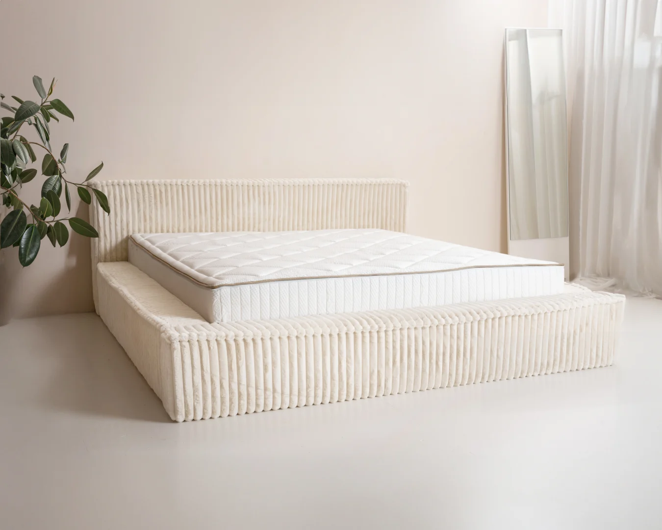 Boxspring Neekil Beige 160x200 - Afbeelding 7