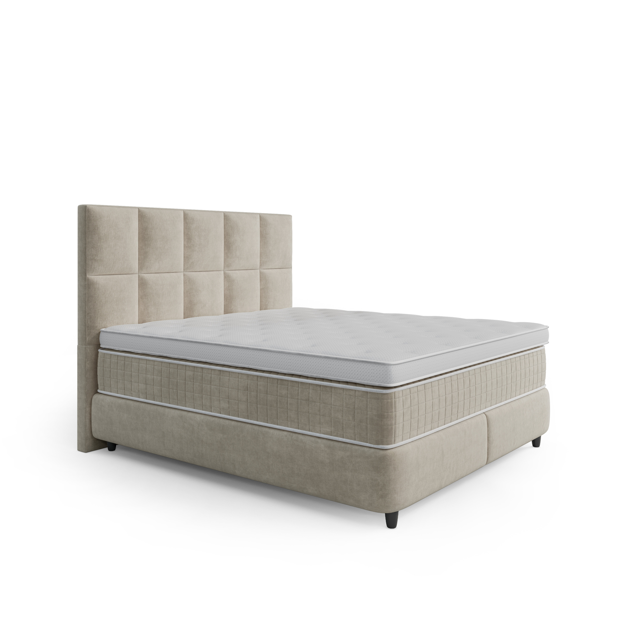 Boxspring Slauskan Beige 160x200 - Afbeelding 4