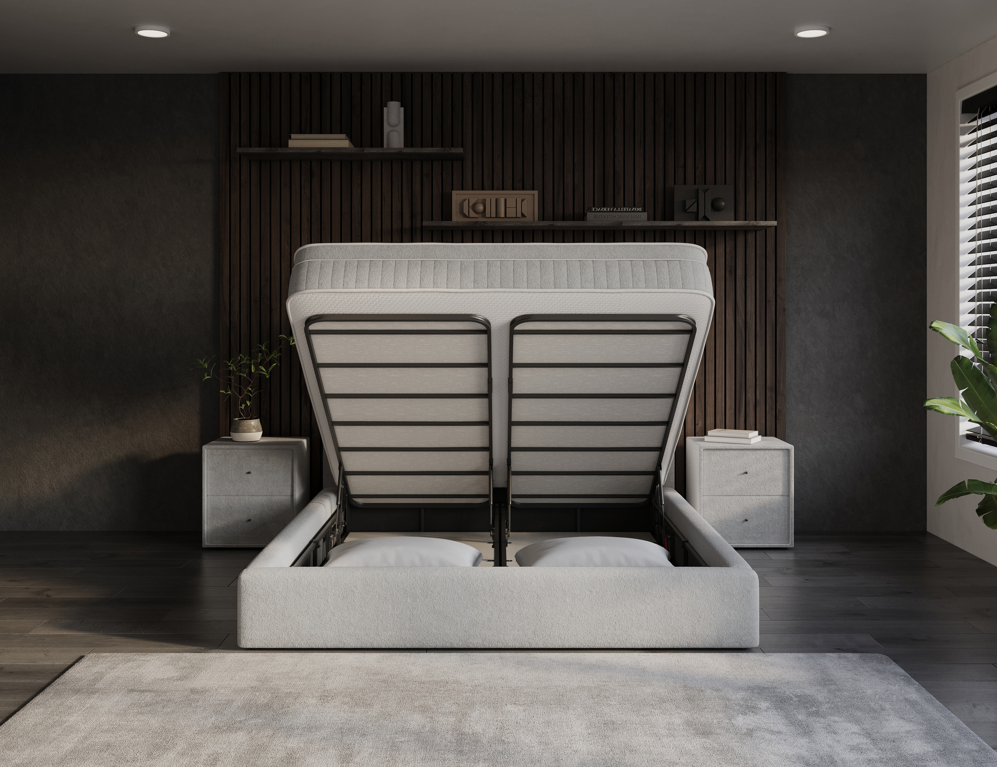 Boxspring Caaty Beige 140x200 - Afbeelding 2