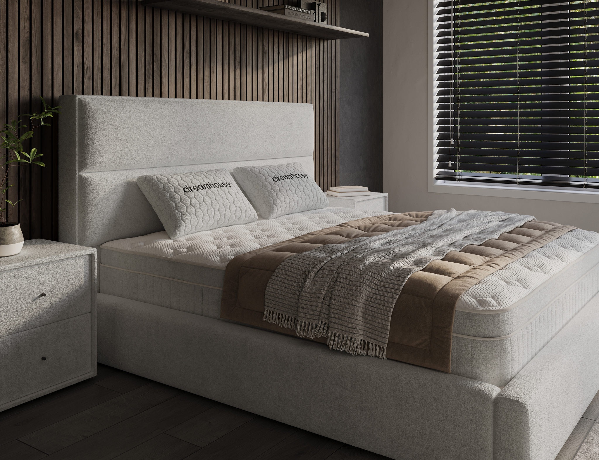 Nachtkastje Laalo Beige 58 cm