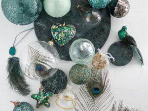 Kerstballen Sliresta Glas Blauw