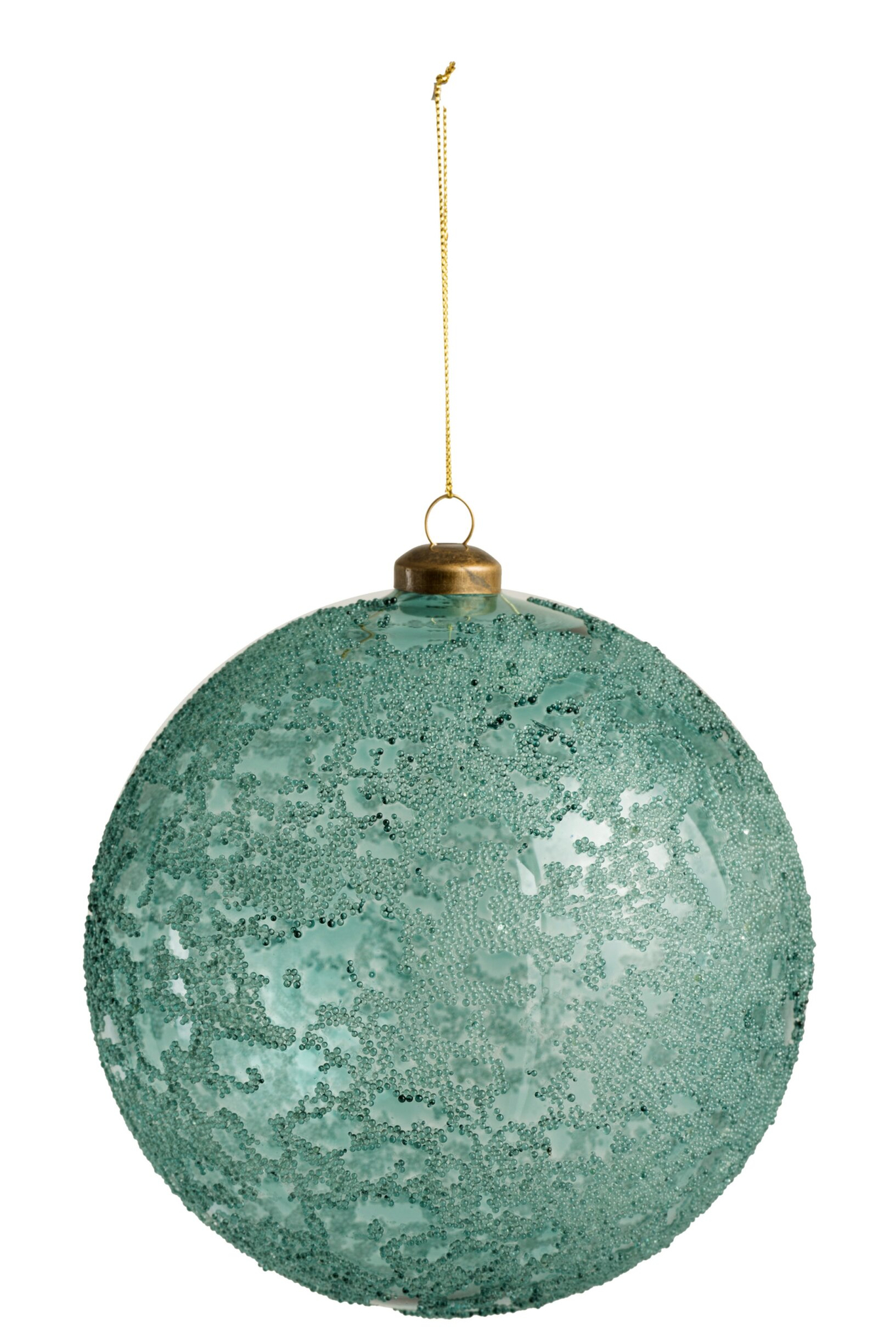 Kerstballen Sliresta Glas Blauw - Afbeelding 3