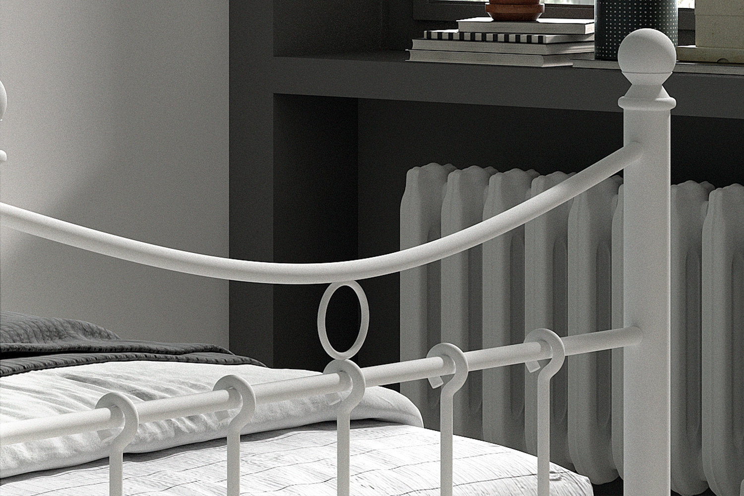 Bed Beelin Wit 90x200 - Afbeelding 3