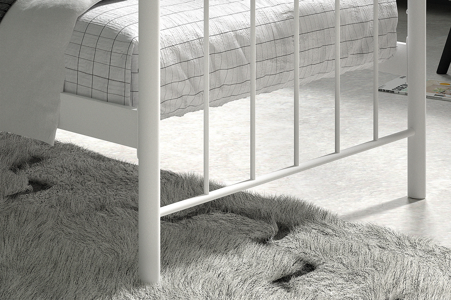 Bed Beelin Wit 90x200 - Afbeelding 4