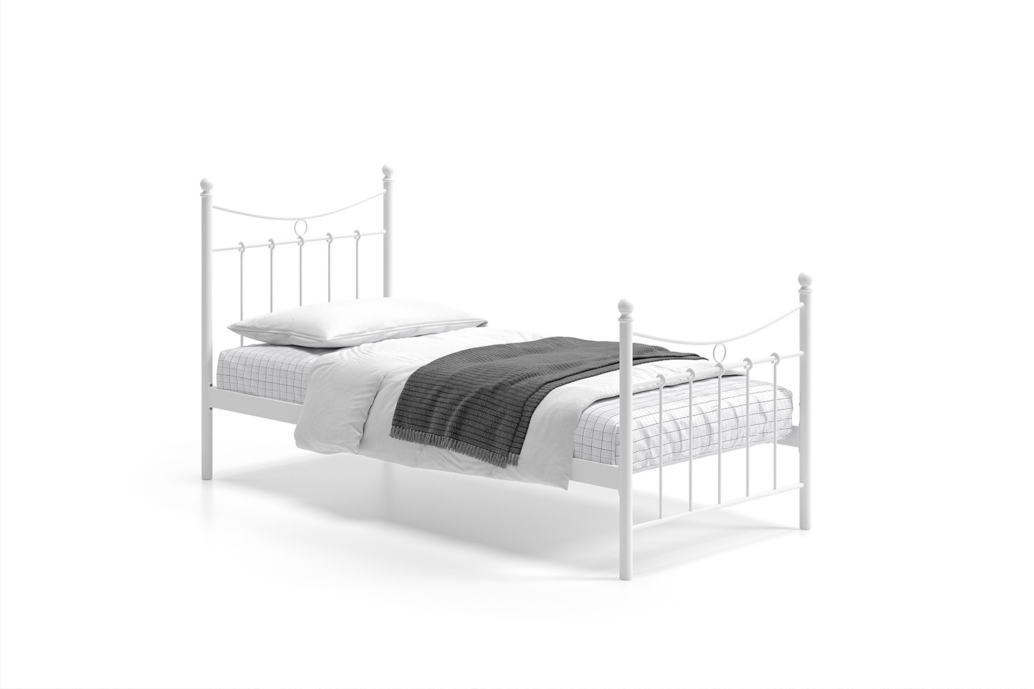 Bed Beelin Wit 90x200 - Afbeelding 5