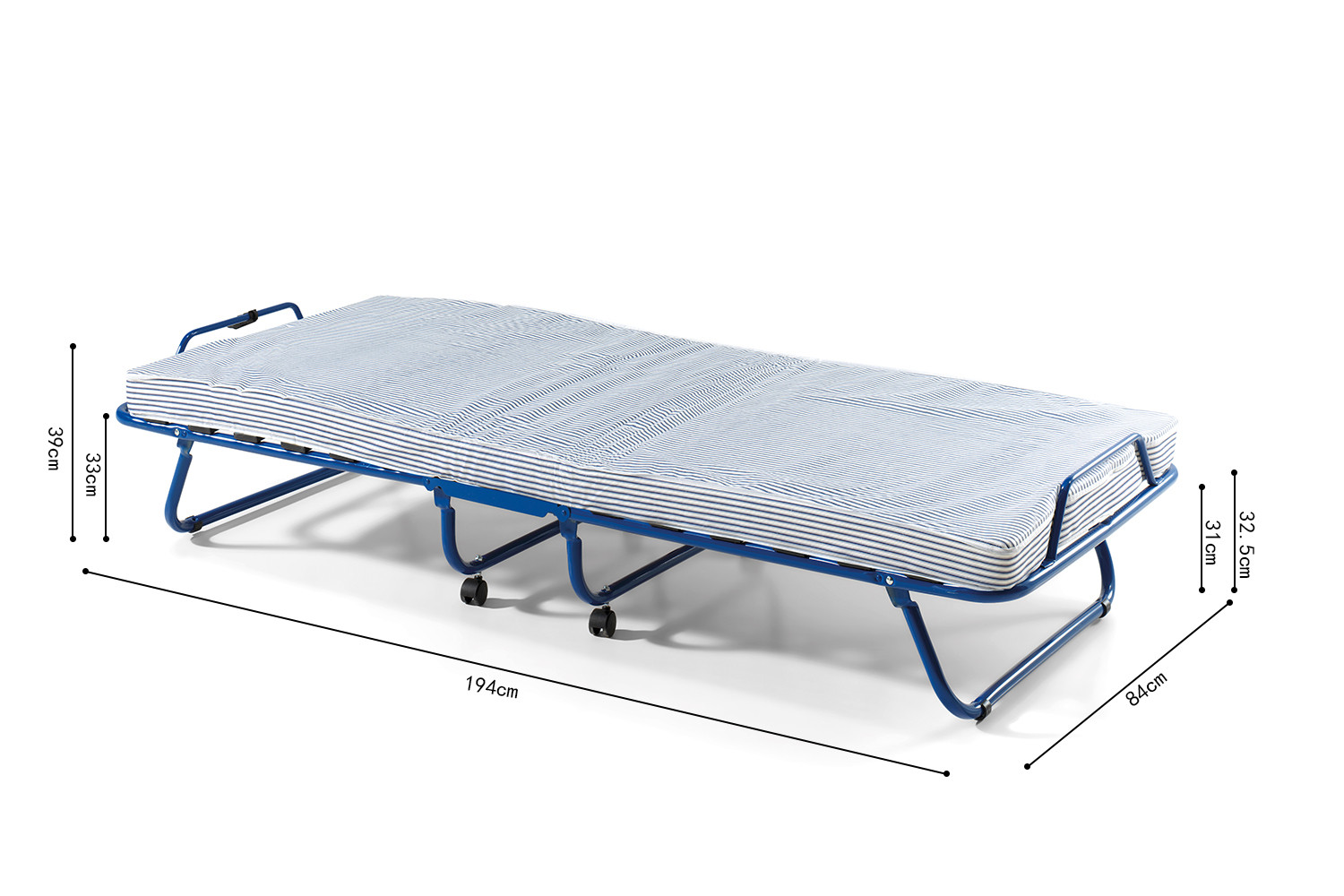 Plooibed Fienos Blauw 80x190 - Afbeelding 8