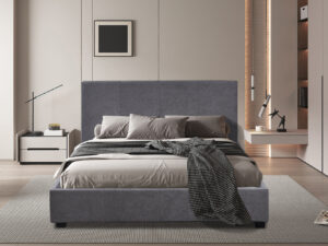 Bed Tuder Grijs 140x200