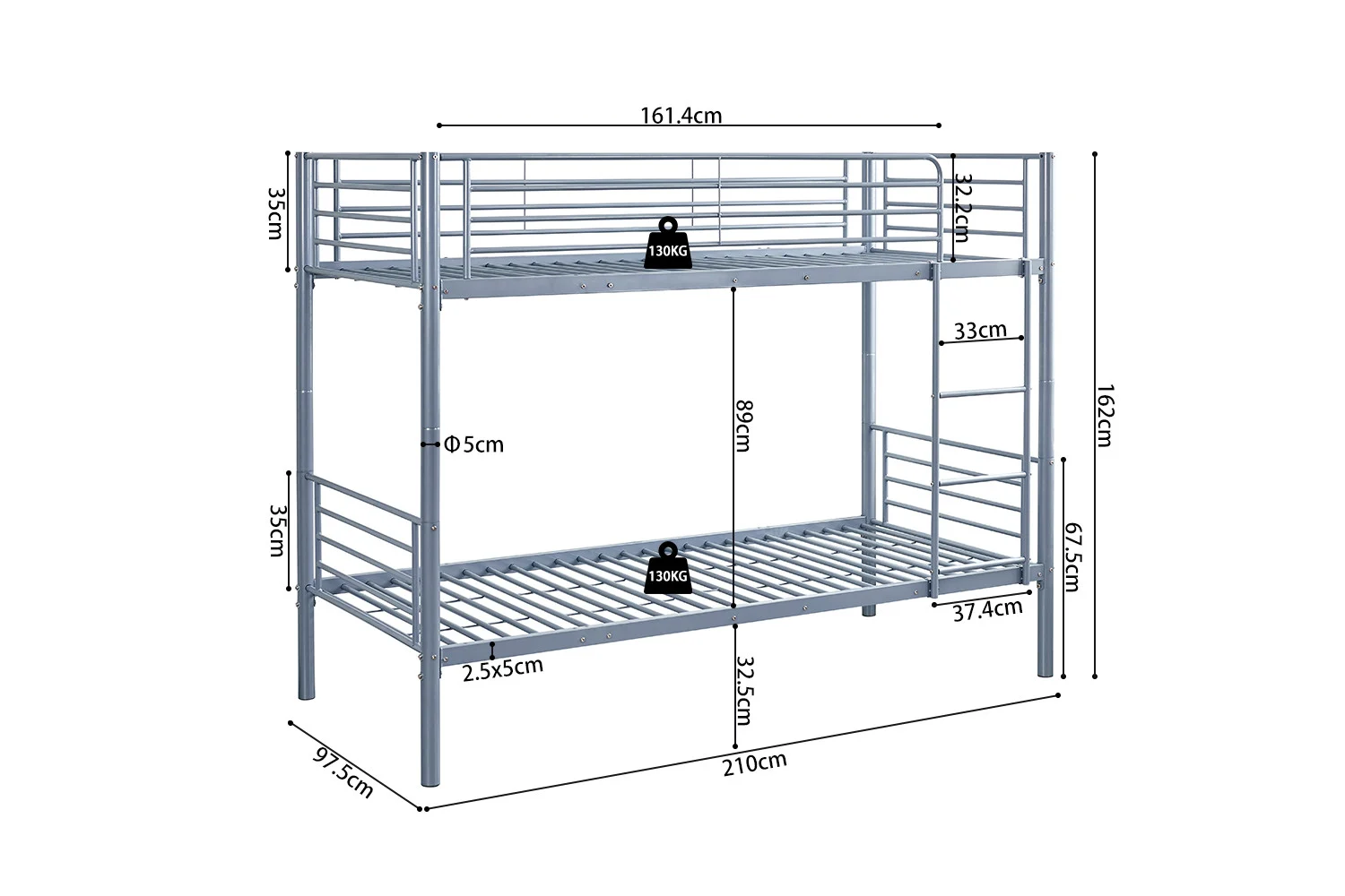 Stapelbed Trildor 90x200 - Afbeelding 8