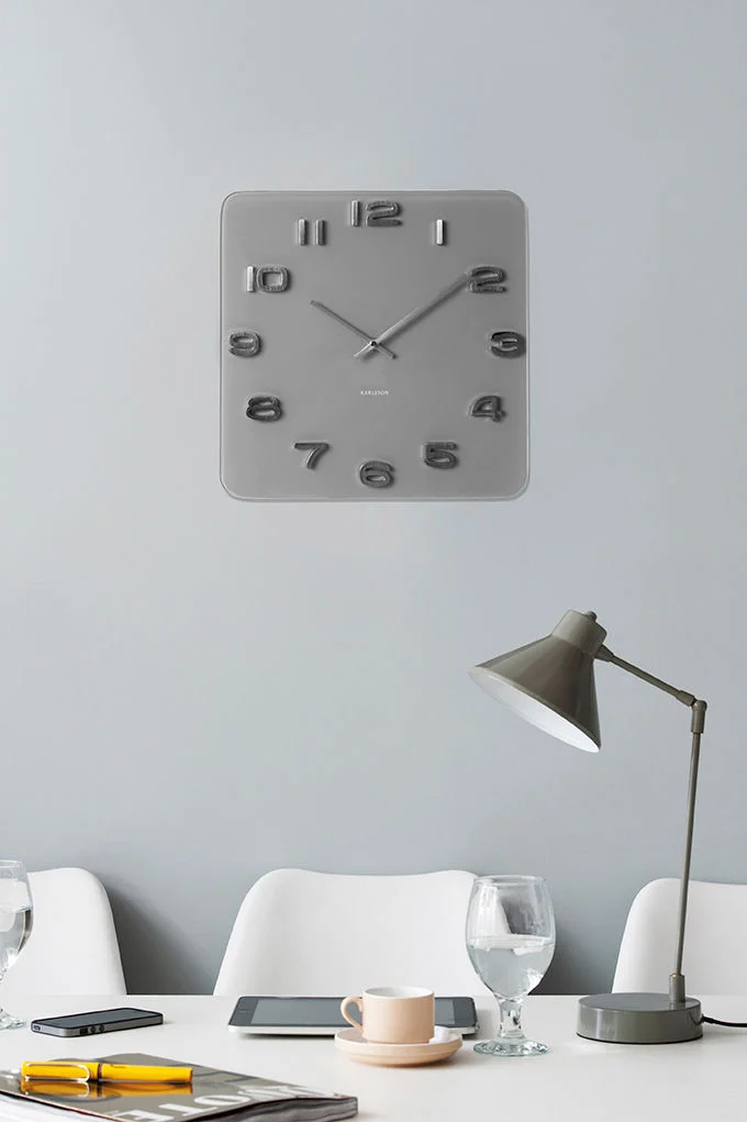 Wandklok Moossis Grijs - Afbeelding 2