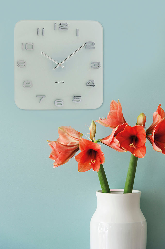 Wandklok Rokum Wit - Afbeelding 2