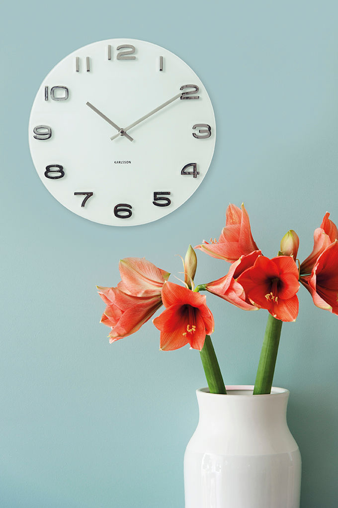 Wandklok Skaallil Wit - Afbeelding 2