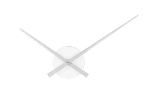 Wandklok Pieldan Zilver met open ontwerp en strakke metalen wijzers voor een moderne, luchtige uitstraling