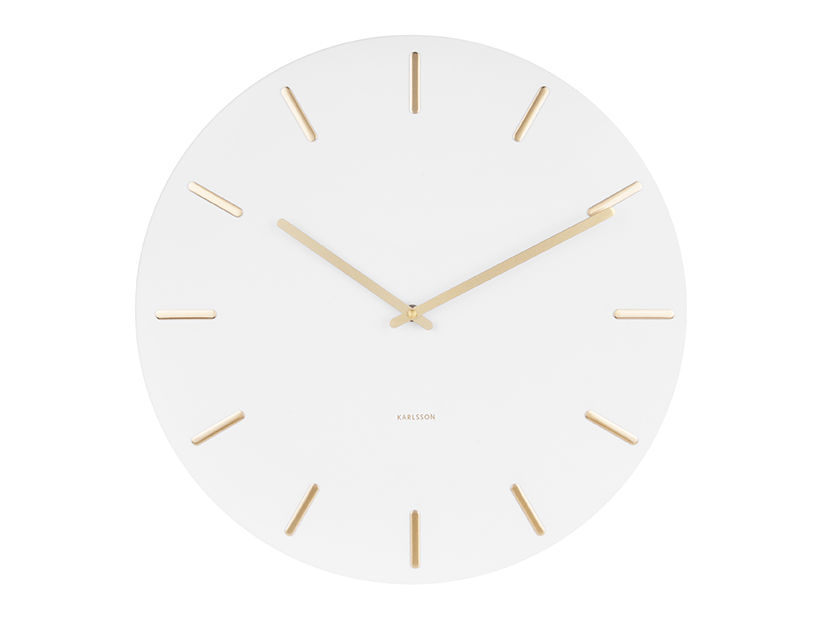 Wandklok Lessal Wit