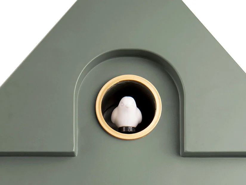 Wandklok Nooskek groen metaal - Afbeelding 3