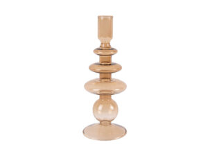 Kandelaar Belora Glas Bruin Ø9 cm