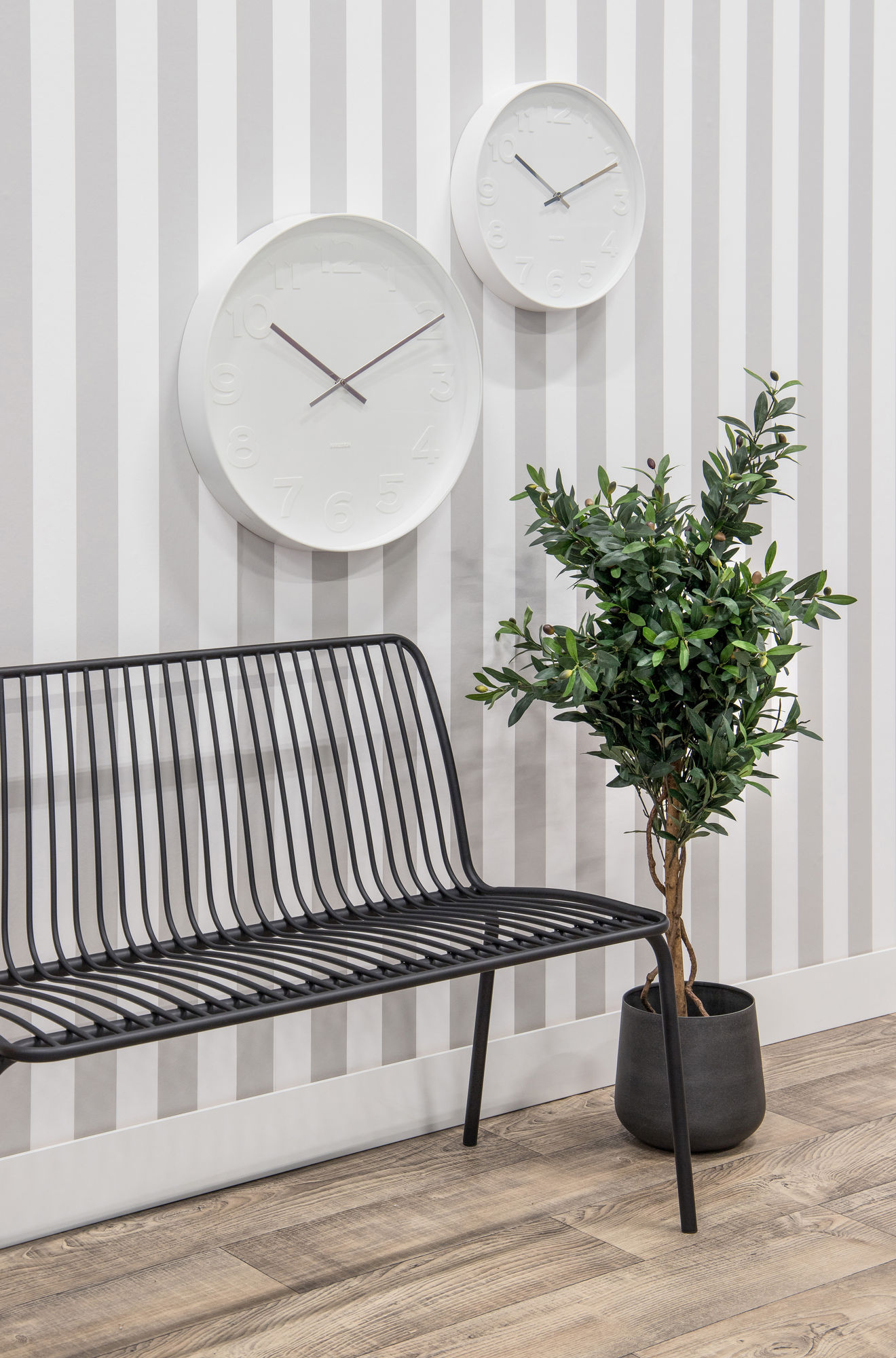 Wandklok Fiben Wit - Afbeelding 3