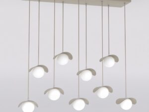 Hanglamp Prurdor Beige Ø10 cm