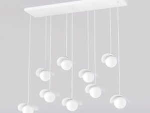 Hanglamp Rurnis Wit Ø10 cm