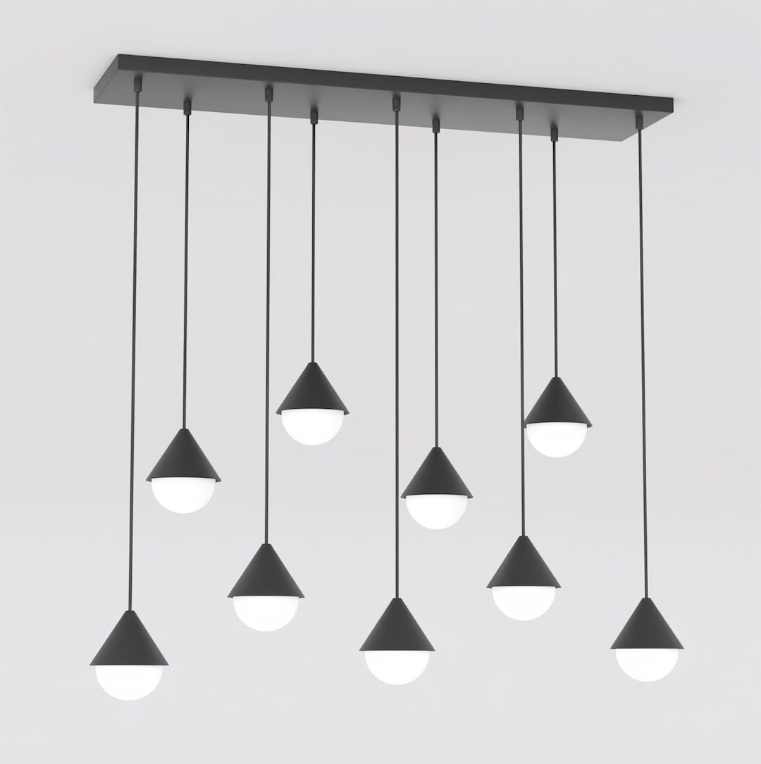 Hanglamp Hibang Zwart Ø10 cm