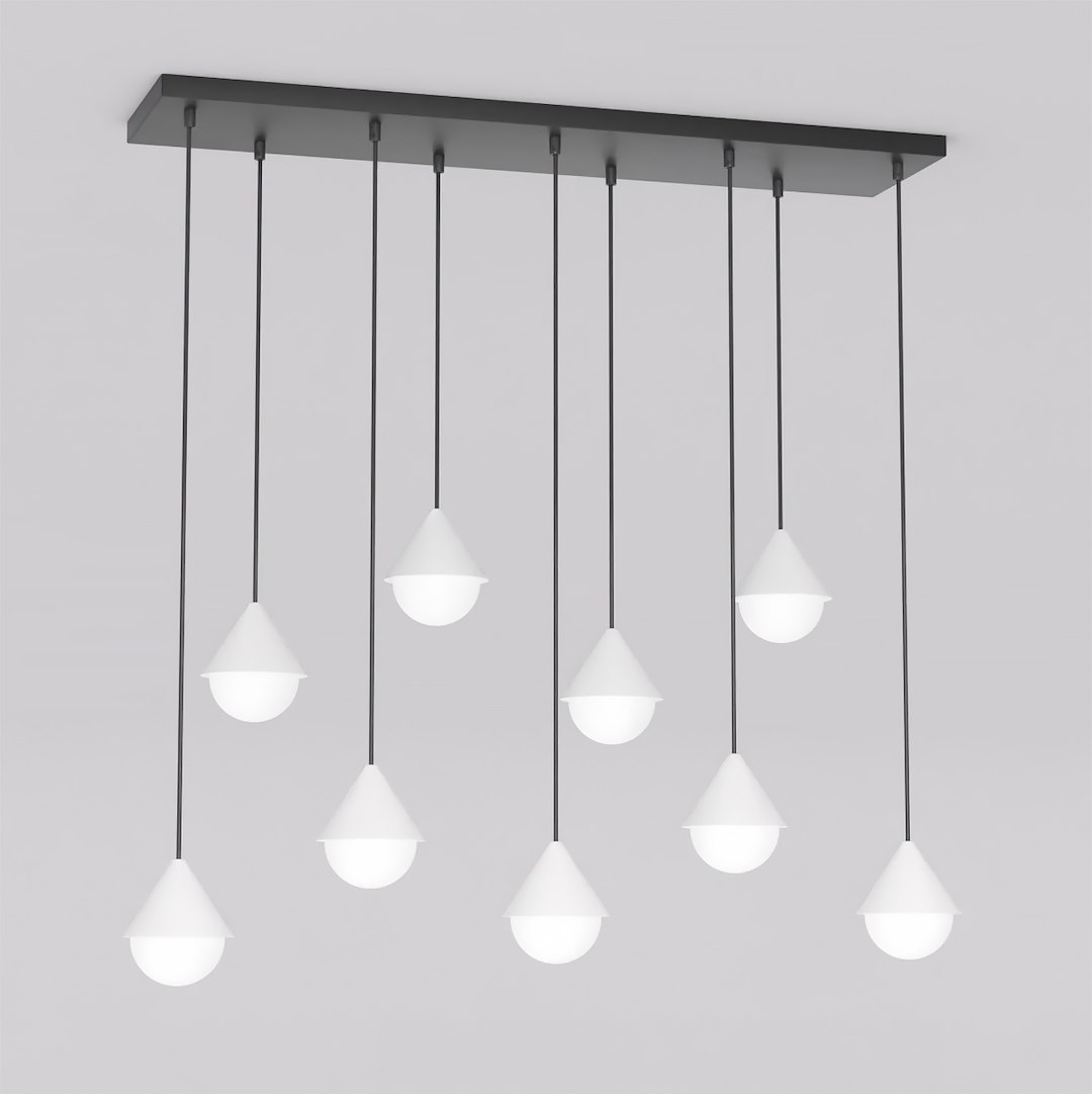 Hanglamp Daarros Zwart Ø10 cm