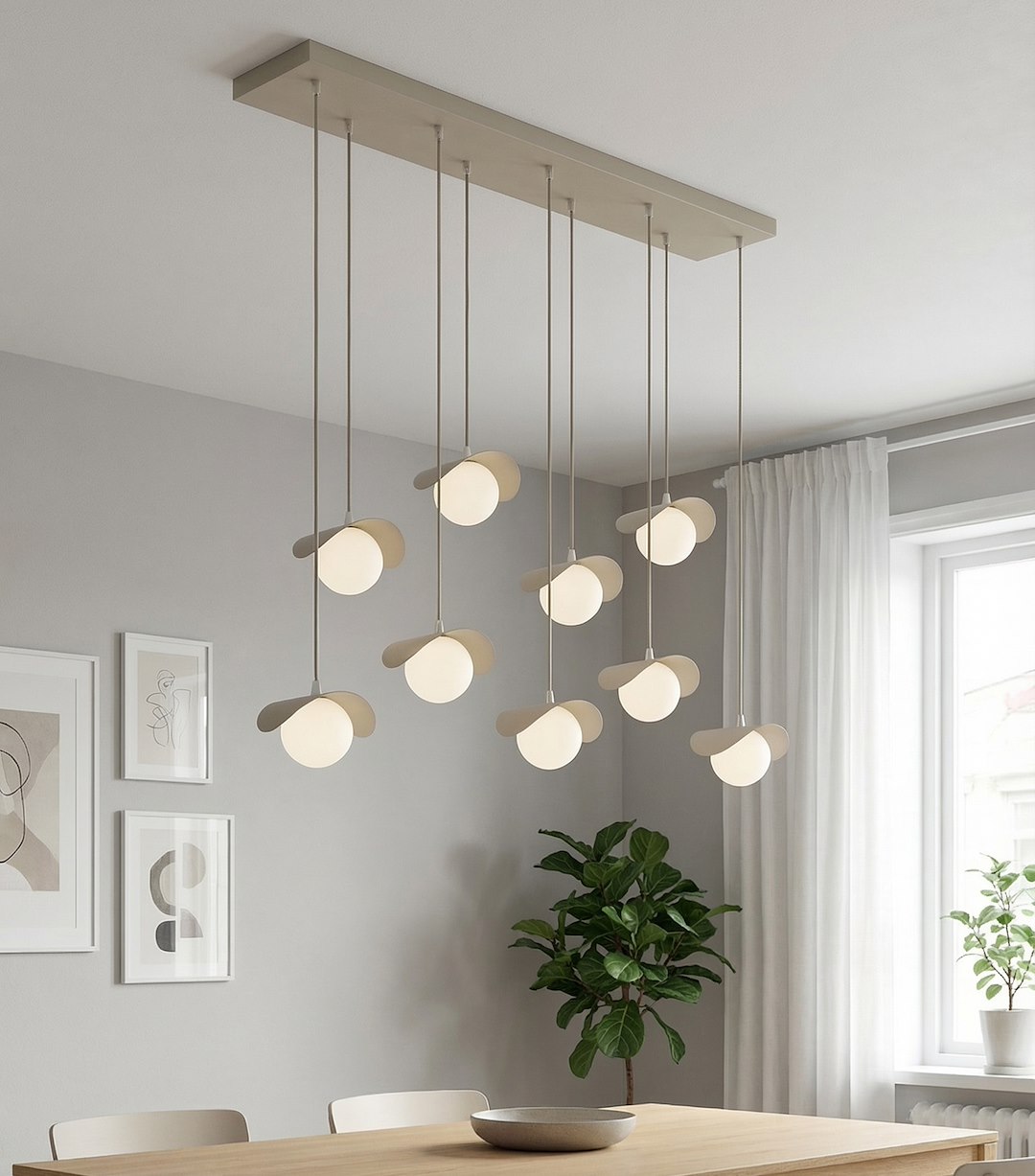 Hanglamp Prurdor Beige Ø10 cm - Afbeelding 2