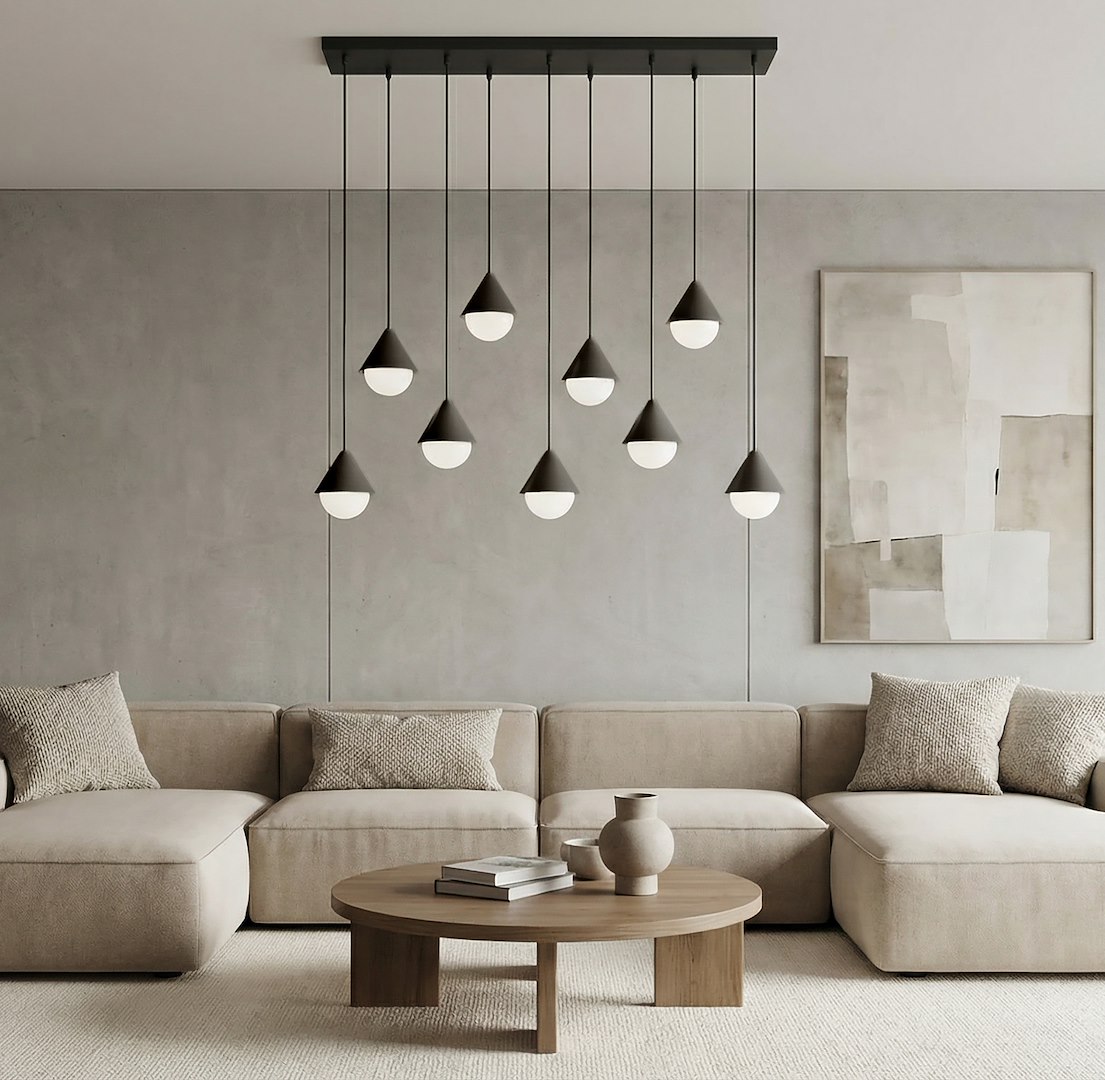 Hanglamp Hibang Zwart Ø10 cm - Afbeelding 2