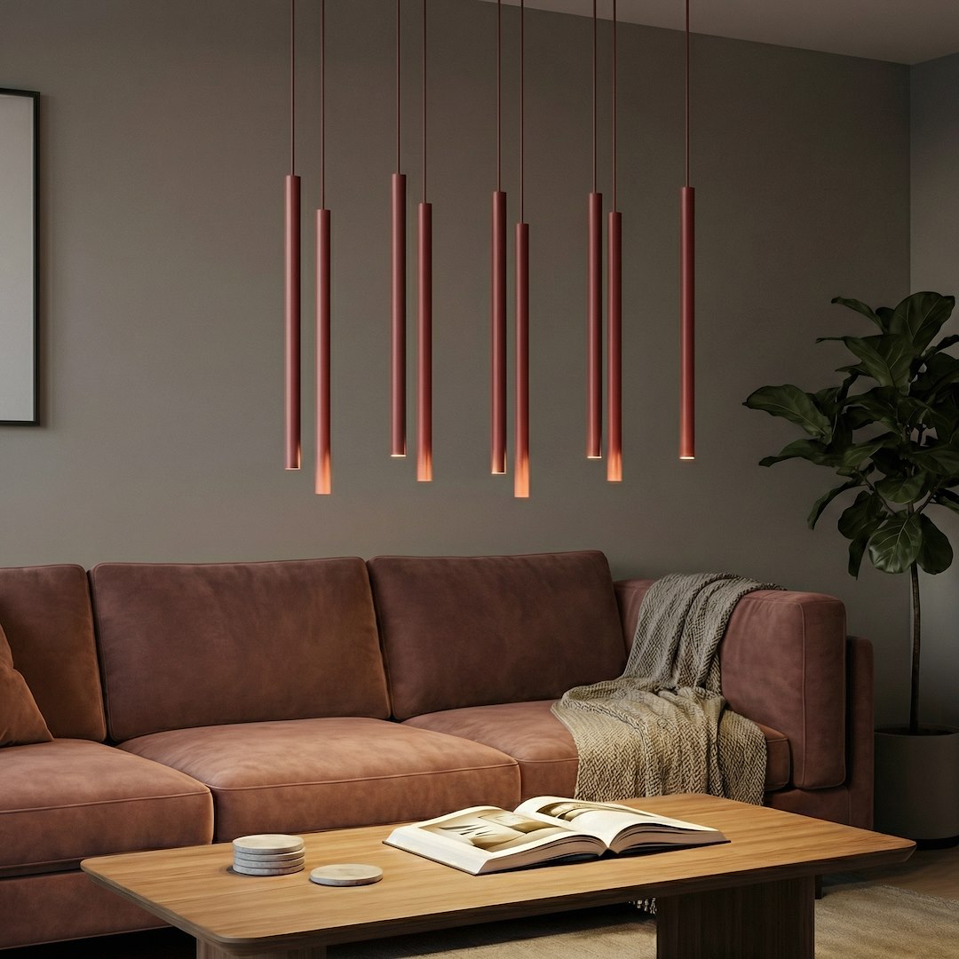 Hanglamp Trerdone Bordeaux - Afbeelding 3
