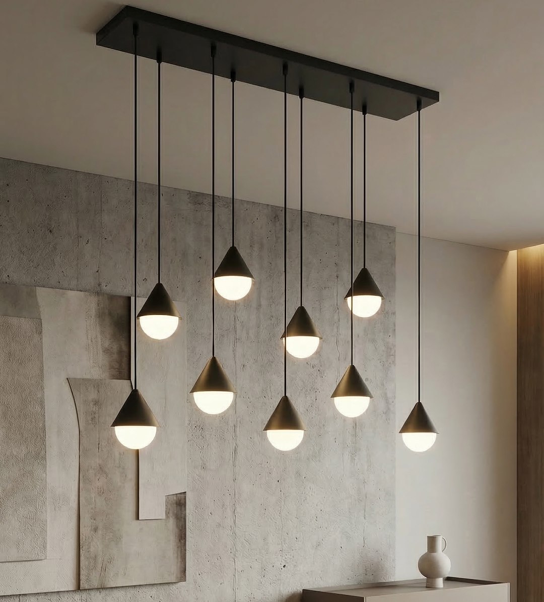 Hanglamp Hibang Zwart Ø10 cm - Afbeelding 3