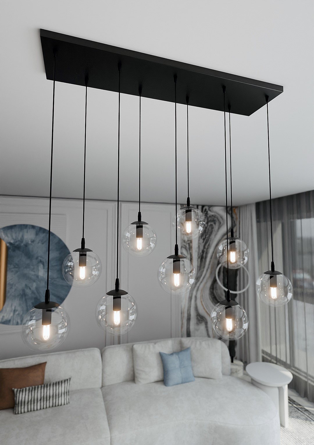 Hanglamp Flirmar Zwart Ø14 cm - Afbeelding 4