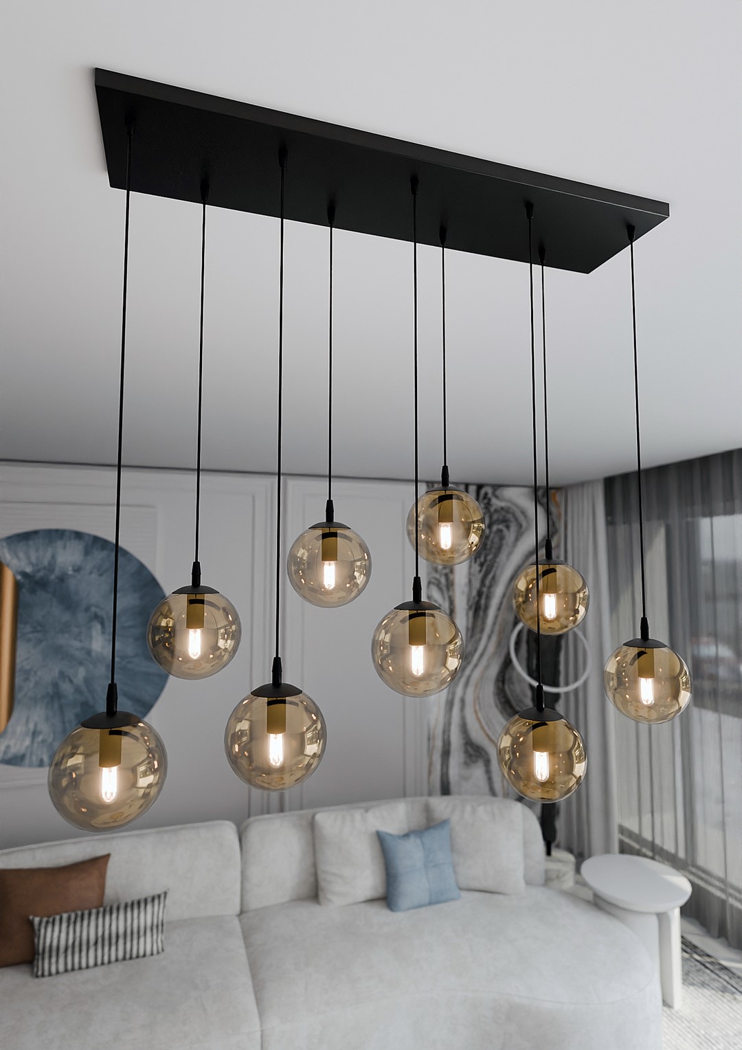 Hanglamp Votin Zwart Ø14 cm - Afbeelding 4