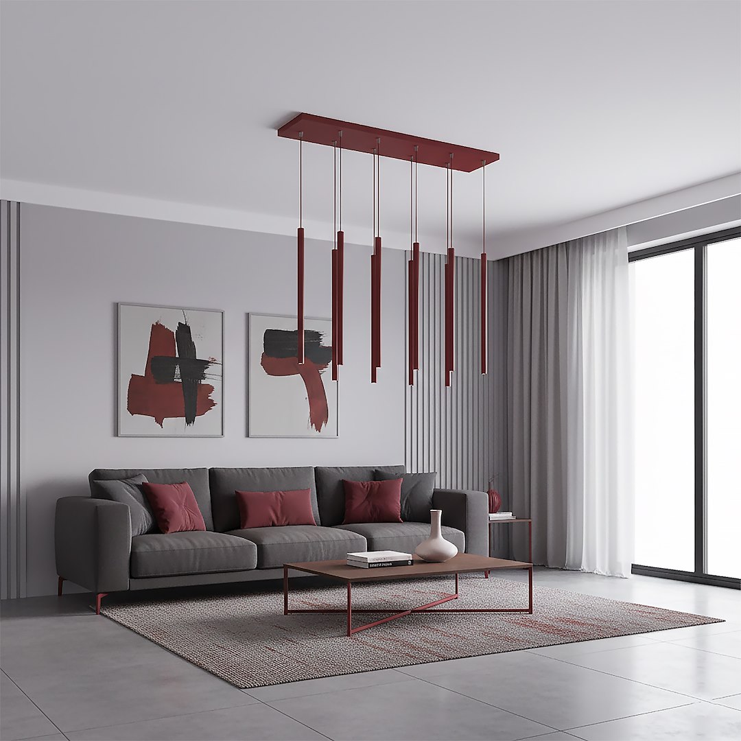 Hanglamp Trerdone Bordeaux - Afbeelding 4