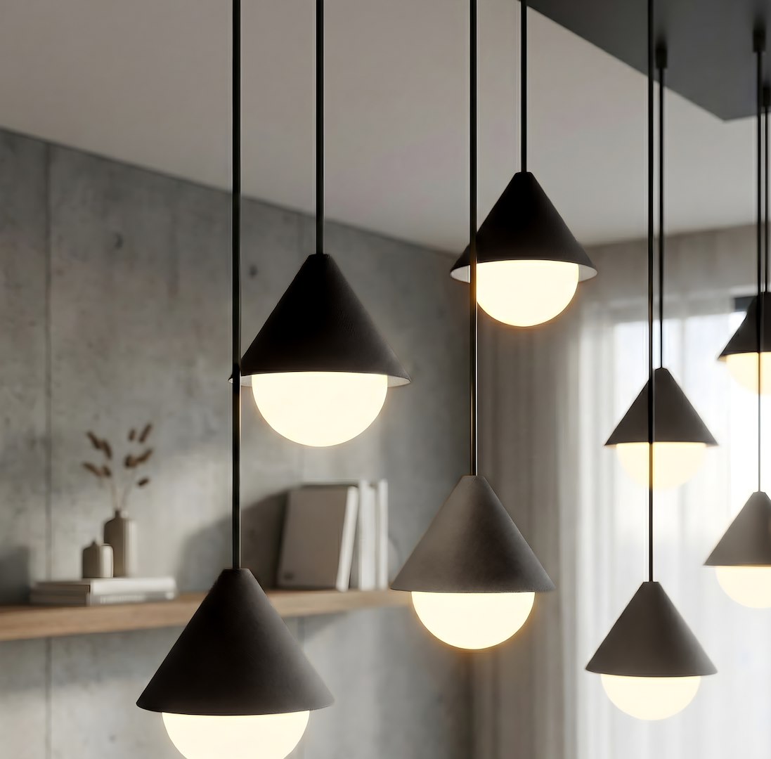 Hanglamp Hibang Zwart Ø10 cm - Afbeelding 4