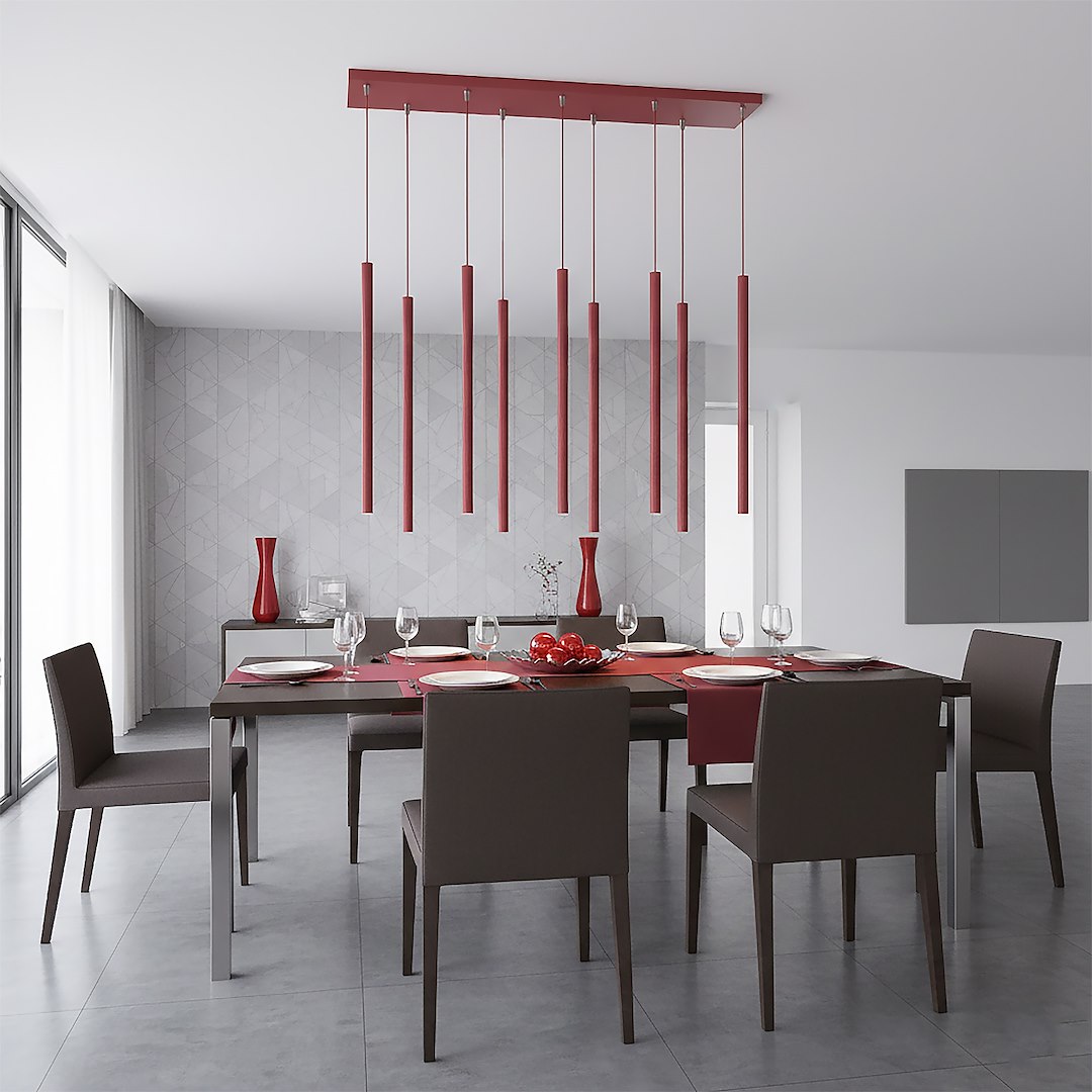 Hanglamp Trerdone Bordeaux - Afbeelding 5
