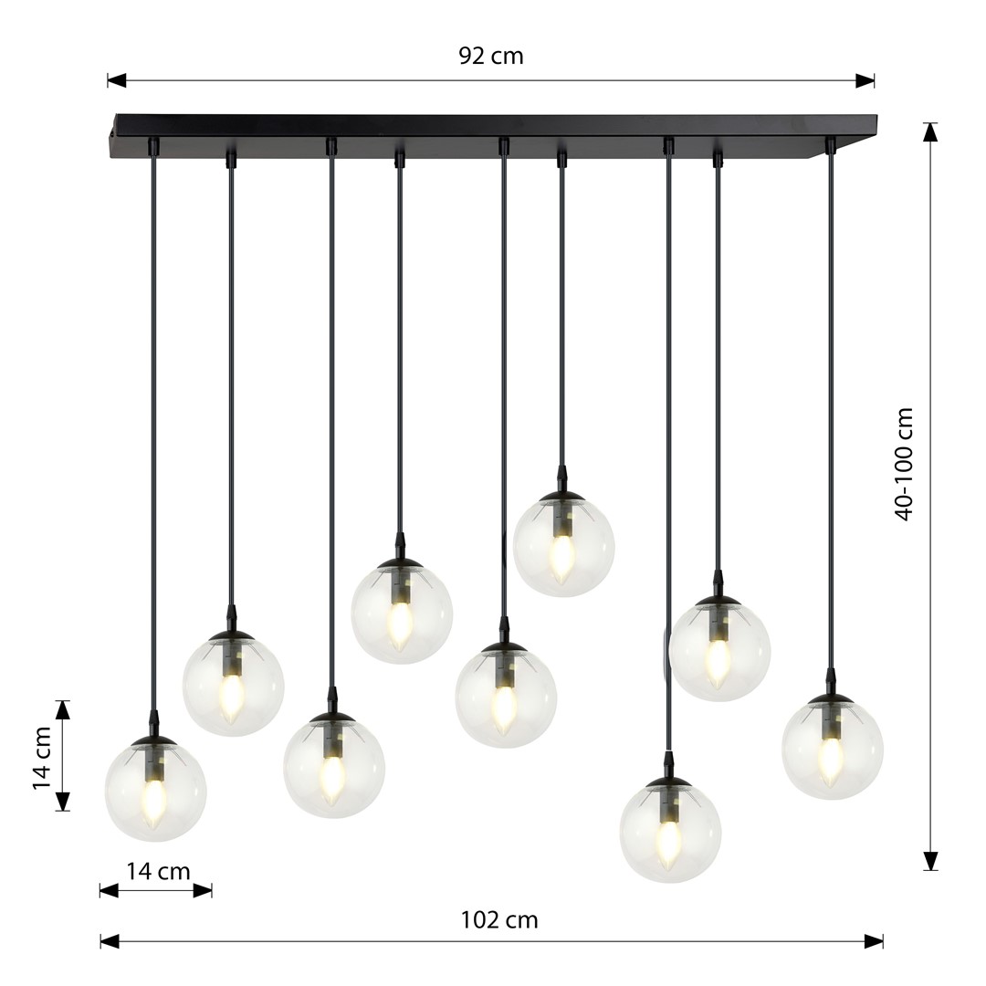 Hanglamp Flirmar Zwart Ø14 cm - Afbeelding 7