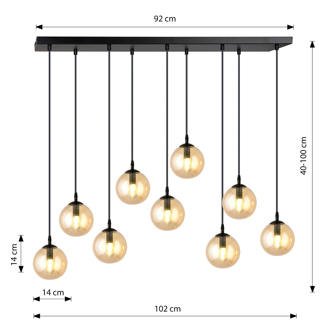 Hanglamp Votin Zwart Ø14 cm - Afbeelding 7