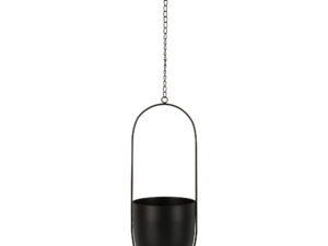 Bloempot Sliellik Metaal Zwart H37,5 cm