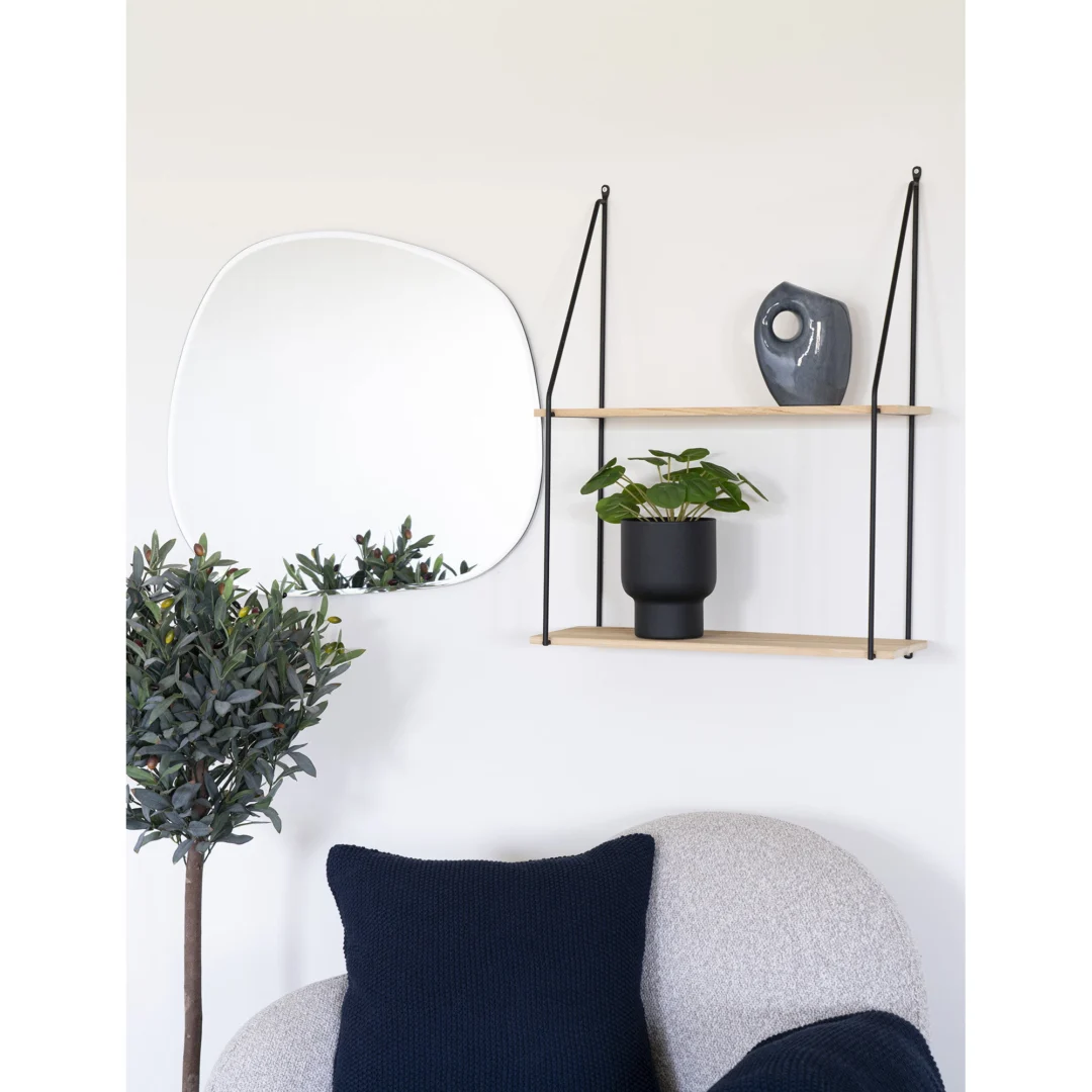 Bloempot Fleiban Metaal Zwart H16 cm - Set van 2 - Afbeelding 4