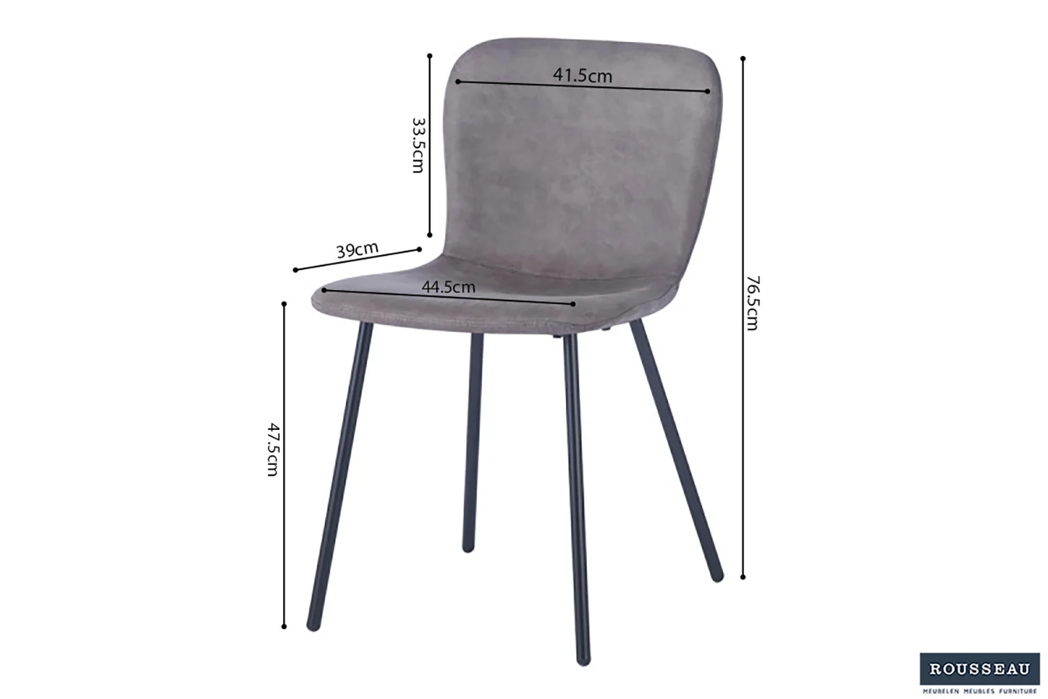 Stoel Grietira Taupe - Afbeelding 8
