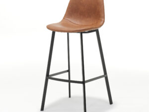 Barkruk Nikko Kunstleer Cognac