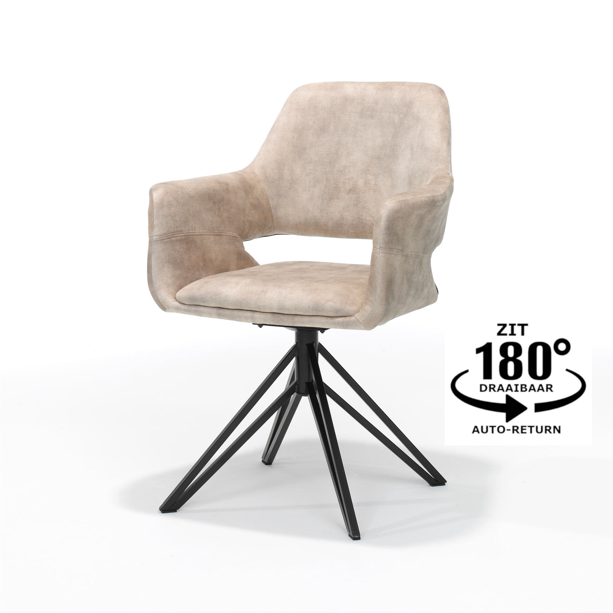 Fauteuil Slookan Velvet Beige