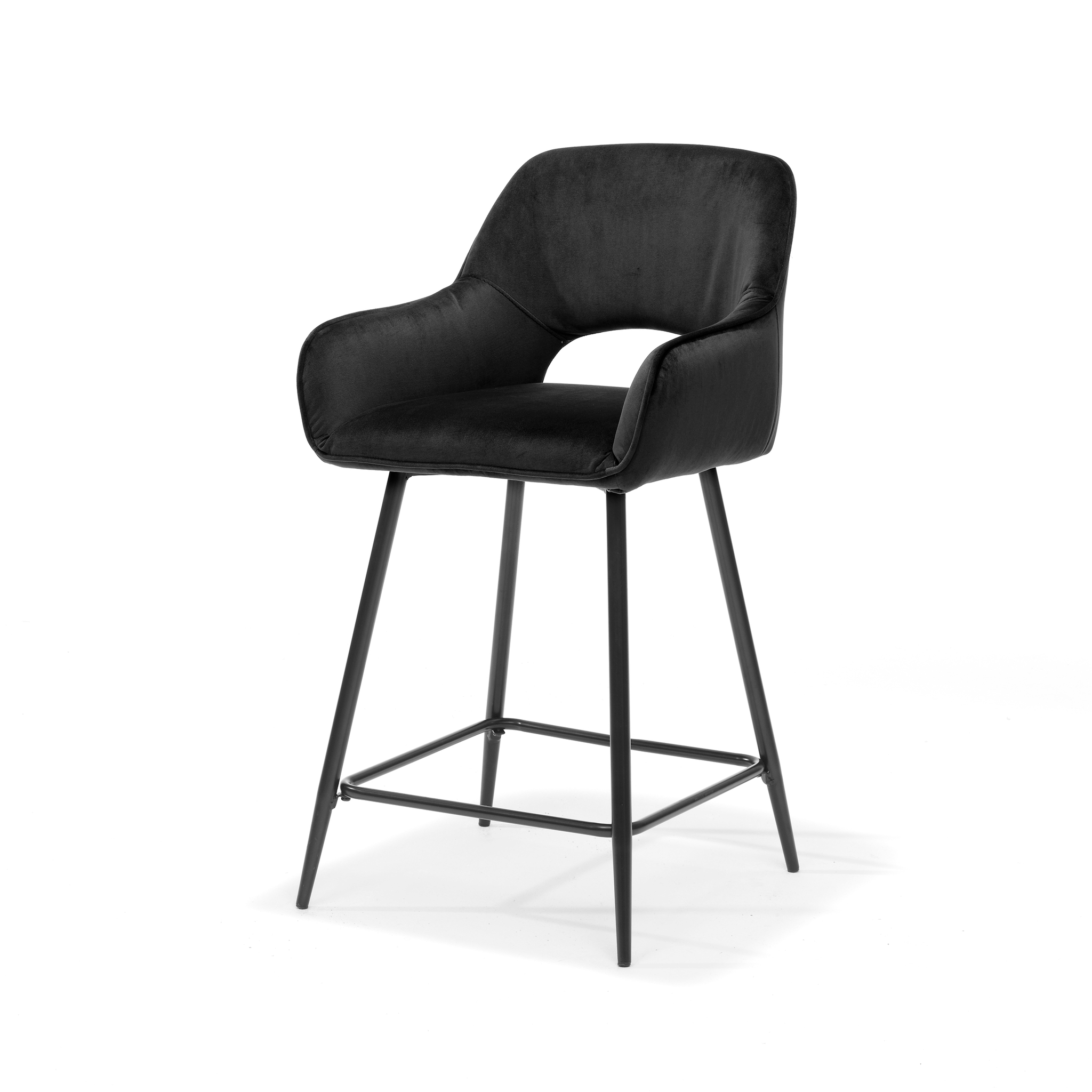 Barkruk Nendoro Velvet Zwart