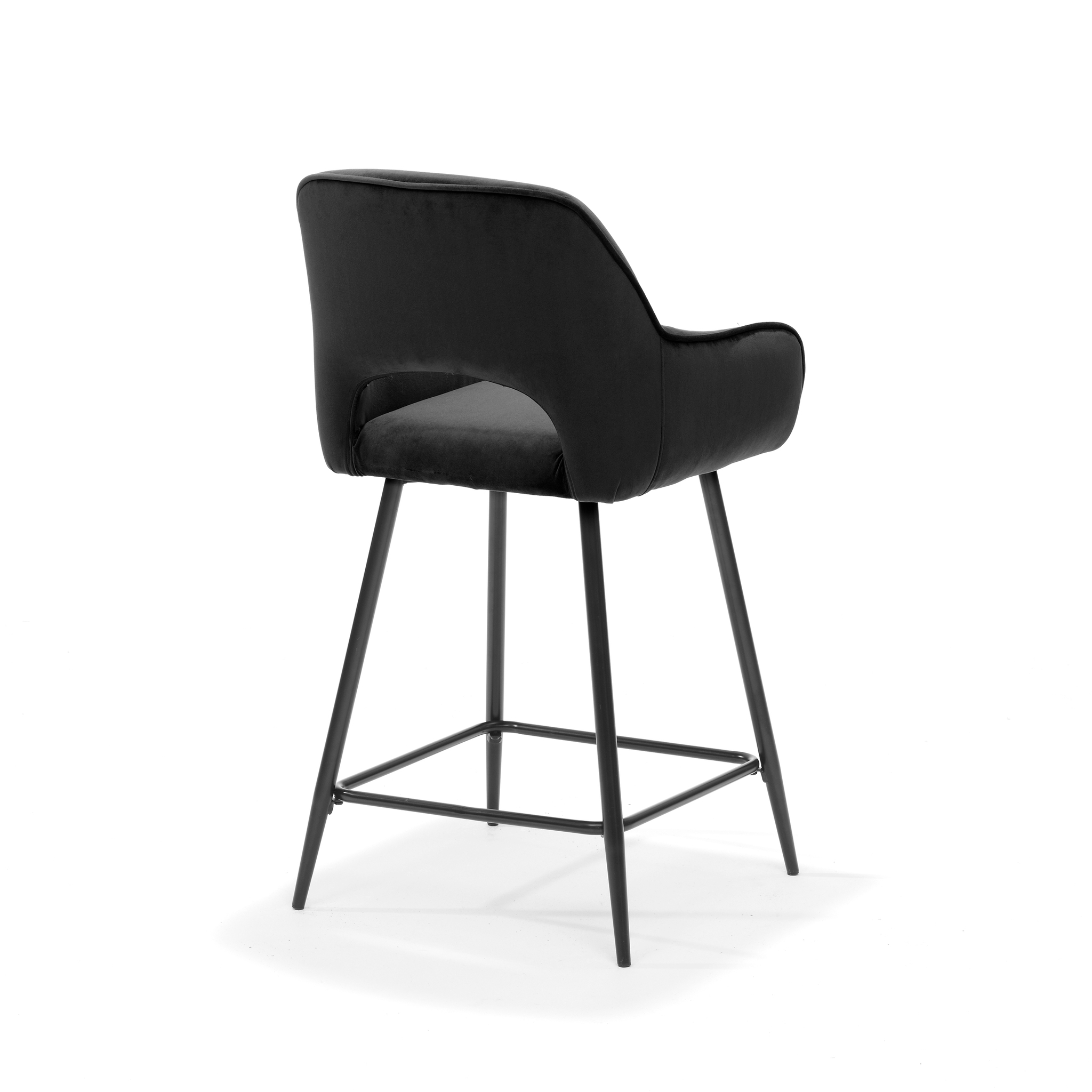 Barkruk Nendoro Velvet Zwart - Afbeelding 2