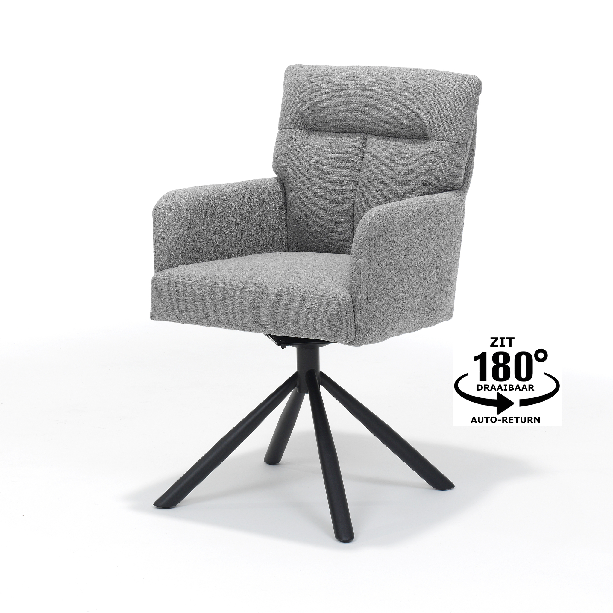 Fauteuil Daabon Grenen Zwart